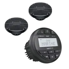 Hertz HMR 10 - DAB+/FM/USB/BT 4x50 Watt + Hertz HEX 6.5M-TC, 100W Lautsprechersatz - Schwarz