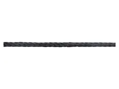 High Strength UHMWPE 12fach geflochten schwarz 6mm 50m