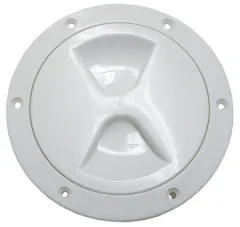 Inspektionsdeckel PP leichte Ausf.8 weiß