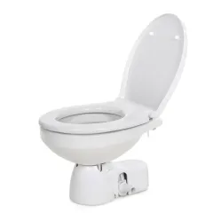 Jabsco Quiet Flush E2 (24V, Normal mit SC-Toilettensitz, Wasserdrucksystem (Magnet), 375 x 480 x 365 mm, 17.5 kg)