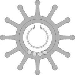 Johnson Impeller Ersatzteilkit MC97EPDM 623mm