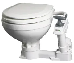 Johnson Pump Aquat Handtoilette, Komfortable Schüssel, Zufuhr Ø19mm, Abfuhr Ø38mm (Soft-Close)
