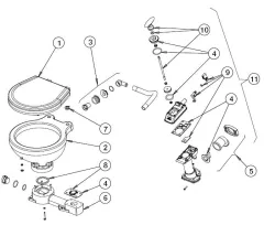Johnson Pump Auslassbogen Mit Dichtung Für Toilette Johnson Compact Modell
