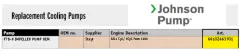 Johnson Pump Selbstansaugende Bronzene Kühlwasser-Impellerpumpe F7b-9 (Steyr)