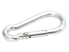 Karabinerhaken mit Knick 120mm