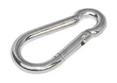 Karabinerhaken verzinkt 60 mm (10-St.Pack)