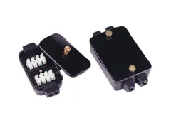 Klemmenbox, Wasserdichtes Bakelit, 2x4 Anschlüsse, 127x66x45mm