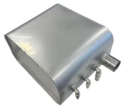 Kraftstofftank Niro 21l, 300x200x350mm Mit Geschweißte Fittings