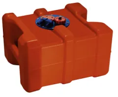 Kunststoff Aussenbordmotortank 40l, Mit Flanschplatte Und Griffen