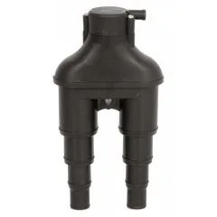 Kunststoff Belüfter mit Ventil (Schwarz)