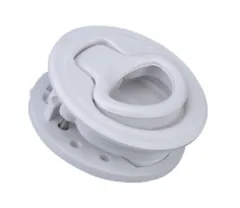 Kunststoff Einlaßgriff Für Luken Und Türe Ohne Schloß, Ø60mm, Lochmaß Ø50mm, Schwarz