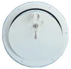 Kunststoff Inspektionsluke Mit Schloß, A=250mm, B=235mm, C=315mm, F=265mm, Weiß