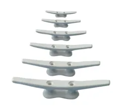 Kunststoff Klampe, Weiß, L=60mm (Lochabstand: 19mm)