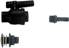 Kunststoff Kugelhahn, Mit 3/4 Innengewinde