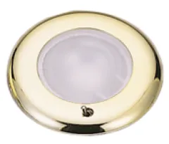 Kunststoff Led-Deckenleuchte Mit Crom Ring, Ø77.2mm, Einbau, 12-24v/1,8w, Warm White, Mit Schalter