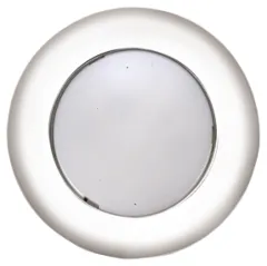 Kunststoff Led-Deckenleuchte Mit Weiß Polycarbonatgehäuse, Ø77.2mm, Einbau, 12v/2,2w, Led 6x 5ø, Warm White