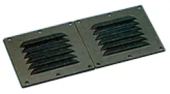 Kunststoff Lüftungsgitter, 255x115mm, Schwarz