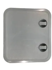 Kunststoff-Luke, 315x440mm, 2x Verschluß, 180°, Grau