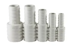 Kunststoff Schlauchreduzierstück, Ø19x16mm, Weiß