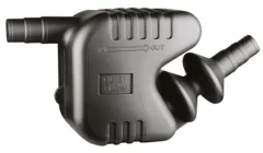 Kunststoff Wassersammler/Schalldämpfer, Schlauchanschluß Ø55/60/65mm, Inhalt 20l, Kapazität 115ps