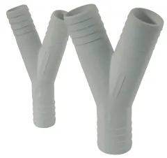 Kunststoff Y-Schlauchverbinder, Ø25x25x25mm, Weiß
