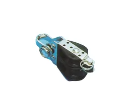 Kunststoff Zweischeibenblock (Mit Unterbügel), 6mm, Kugellager 22mm, Arbeitslast 100kg, Bruchlast 700kg