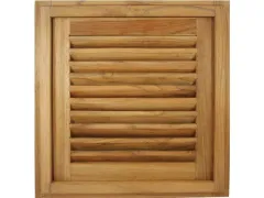 Lamellentür mit Rahmen quadratisch 38.1x38.1x3.5cm