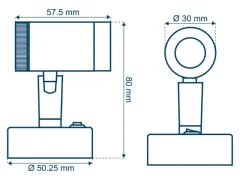 LED Leselampe 10-16V 2700k dimmbar