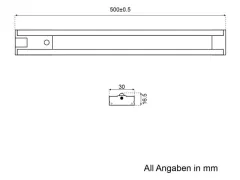 LED-Lichtleiste mit Bewegungsmelder 10-30V 3000K 7W