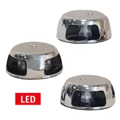 Led Positionslaterne, Poliertes Niro 304 Gehäuse; 12-24v; Grün 112.5°