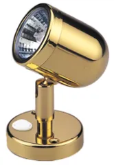 Led Wand-Leselampe (Mini), Messing, 12v, Led 12x 5ø, H=109mm