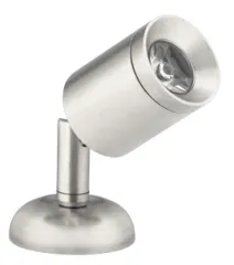 Led Wand-Leselampe (Mini), Messing-Verchromt, 8-30v/1,2w, Led 1x 1w, H=84mm