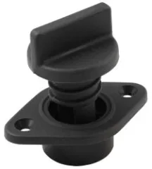 Lenzstopfen anthrazit mit Dichtung