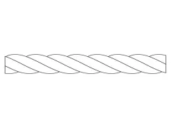 Liros Lirolen, PP-Multifil 3-schäftig gedreht 14mm weiß