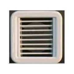Luftversorgung Grill (weiß Kunststoff, 100 x 100 mm)