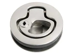 Lukenringe / Türschloss mit Edelstahl-Stopfen mit Schloss