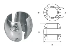 Magnesiumanode Für Ø22mm Welle, Kugelförmig