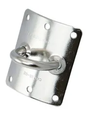 Mastplatte Edelstahl 63 x 75mm flach