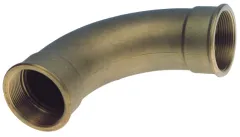 Messing 90° Krümmer, 2, Innengewinde