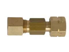 Messingkupplung gerade 8mm RVS x 1/4 LH-ÜM