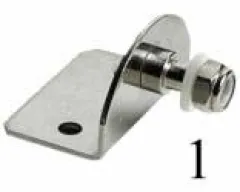 Montageplatte aus Edelstahl außen 90