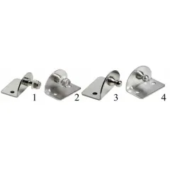 Montageplatte aus Edelstahl außen 90 (30 x 50 x 30 mm, 10 mm, Kugel, 3)