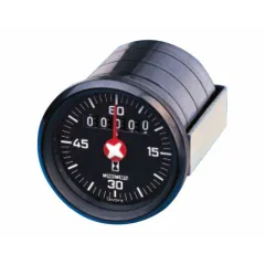 Motometer Betriebsstundenzähler mit Zeiger (12-80V, schwarz, 60 mm)