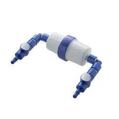 Myclean®water Wasserfilter mit Schlauchtülle (2x rechtwinklig)