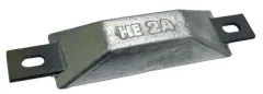 Navalloy European Style Hull Anode; 100x34mm