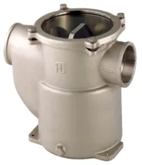 Nickel-Besch. Bronze Kühlwasserfilter (Robust) Mit Niro 316 Sieb, 2, H=216mm, 19900l/Std