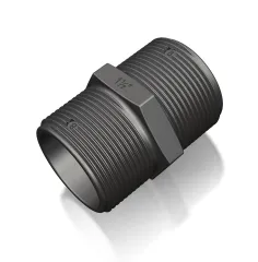 Nippel (2" - 2", schwarz)