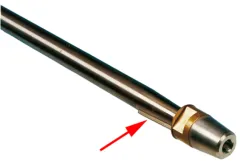 Niro 316 Propellerwelle Keil, 8x7x57,5mm (Welle 30mm)