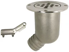 Niro Abfluss Mit Abnehmbarem Deckel, 38x58x115x91mm, Inkl. Schlüssel