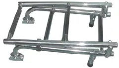 Niro Badeleiter, 3+3-Stufen Mit Kunststoff Beschichtet, Ausgeklappt 254x1315mm, Rohr Ø22mm